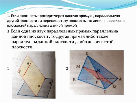 Обобщение понятия пересечения прямых на плоскости