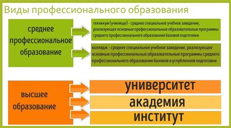 Образование и профессиональное развитие