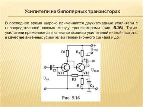 Общая информация о применении электронных компонентов в усилителях звука