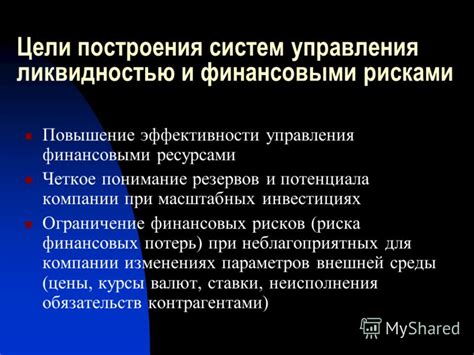 Ограничение финансовых рисков