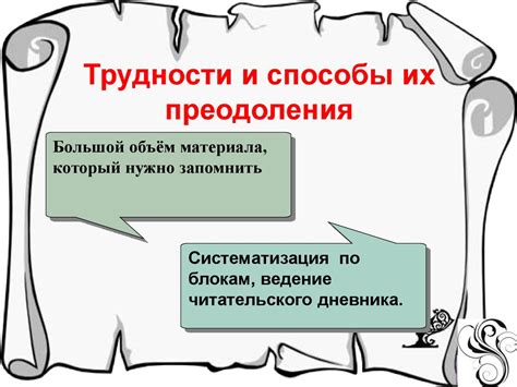 Ожидаемые трудности и способы их преодоления