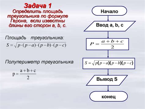 Описание алгоритма вычисления обхвата треугольника с различными сторонами
