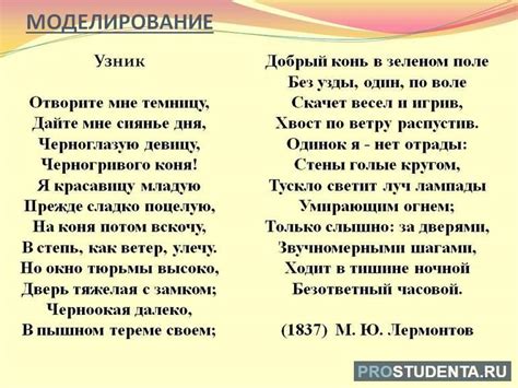 Описание содержания стихотворения "Узник"