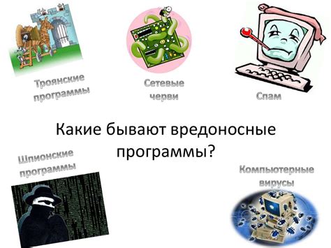 Основные типы вредоносных программ и их особенности