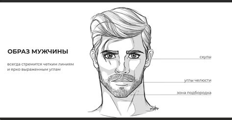 Основные черты лица мужчины