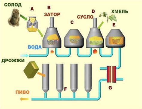 Основные этапы процесса варки