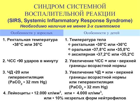 Особенности выявления воспалительной реакции при отсутствии повышенной температуры