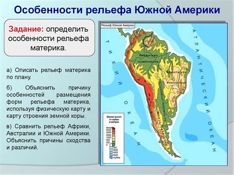 Особенности рельефа