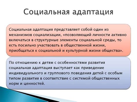 Особенности социально-средовой абилитации