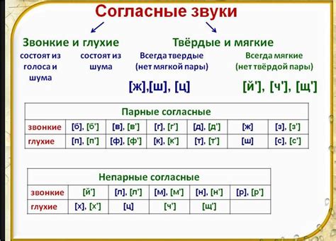 Отличия между согласными и гласными