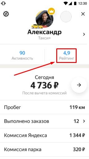 Оценка водителя Яндекс.Гоу
