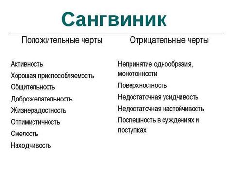 Пара 2: Положительное и Отрицательное