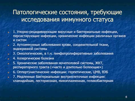 Патологические состояния органов