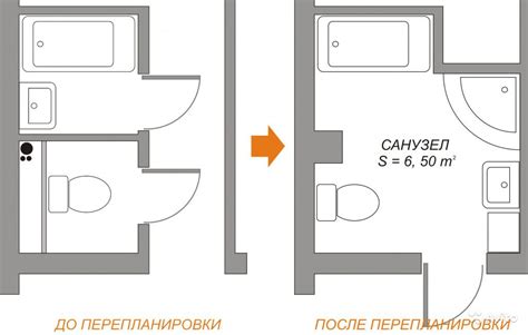 Перепланировка ванной и кухни: основные шаги