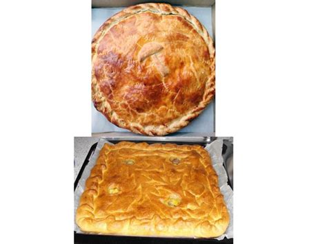 Пирог с картофелем и шампиньонами
