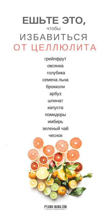 Питание и диета против целлюлита