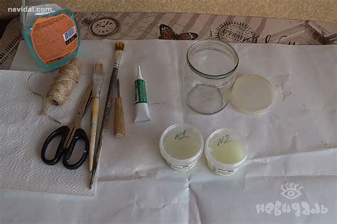 Подготовка банки для декора