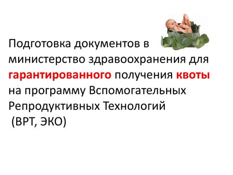 Подготовка документов для получения