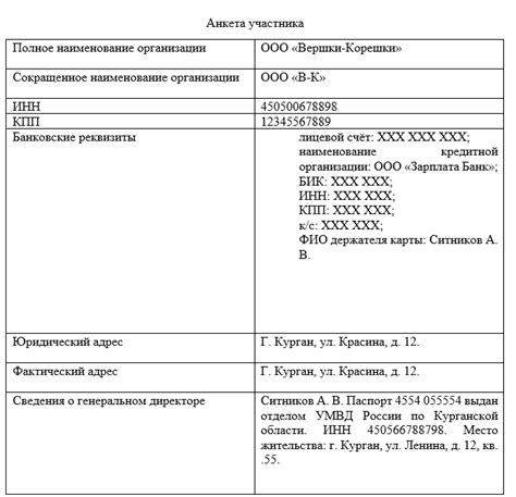 Подготовка документов и заявки на участие