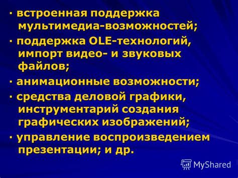 Поддержка графических технологий