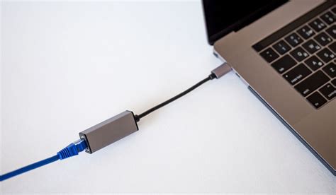 Подключение через USB-C адаптер