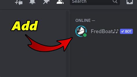 Подключение Fred Bot к серверу Discord