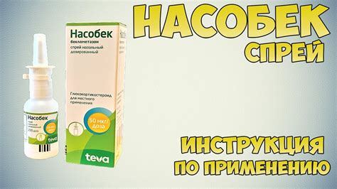 Показания к применению Насобек спрея для носа