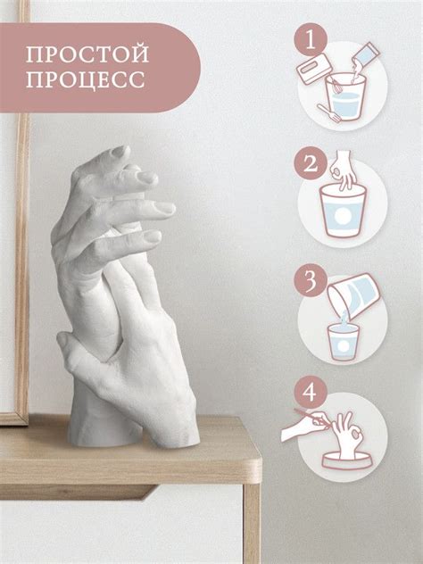 Пошаговая инструкция по созданию красивого слепка рук на свадьбе: