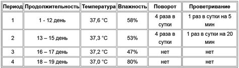 Правильный режим и температура