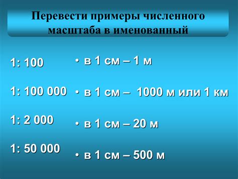 Превращение численного масштаба в именованный: основные принципы