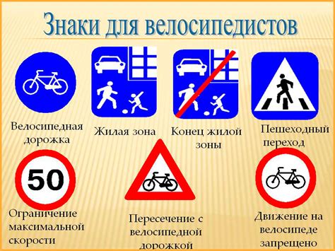 Предписания для пешеходов и велосипедистов