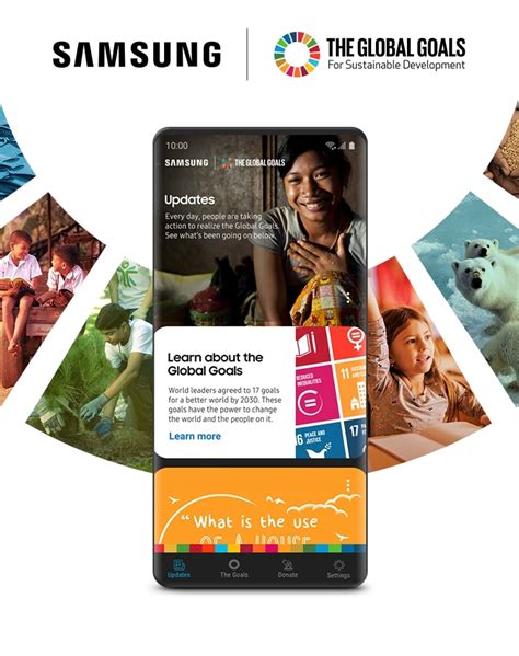 Преимущества использования Samsung Global Goals