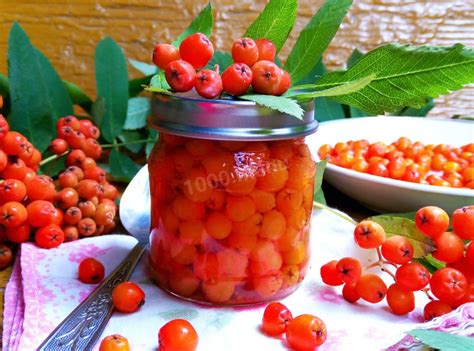 Приготовление варенья из рябины красной