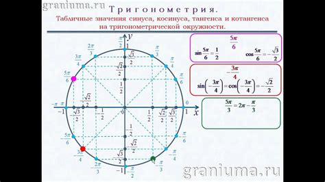 Применение тригонометрических функций для оценки координат точек на единичной окружности