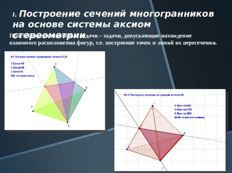 Пример иллюстрации взаимного пересечения линий в прямоугольной многогранный объекте