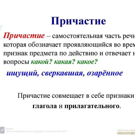 Причастные обороты в современном русском языке