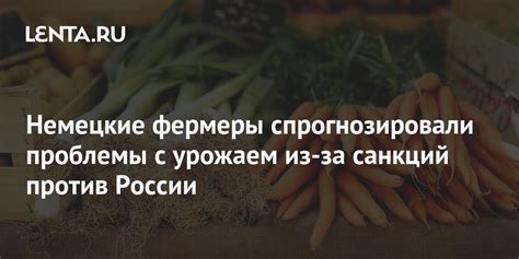 Проблемы с урожаем