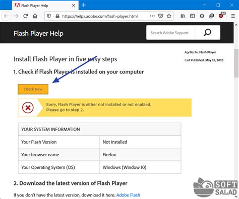Проверка Flash Player