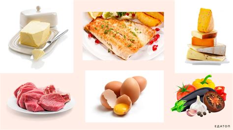 Продукты, рекомендованные в диете