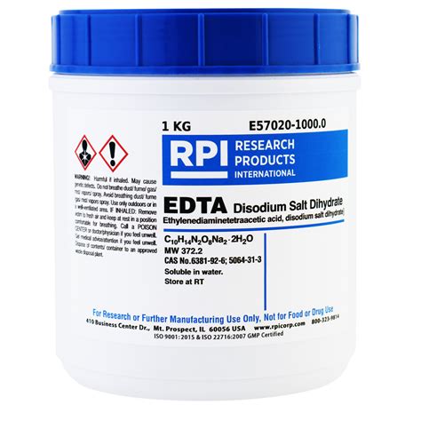 Противопоказания к использованию Disodium EDTA