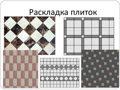 Раскладка плиток