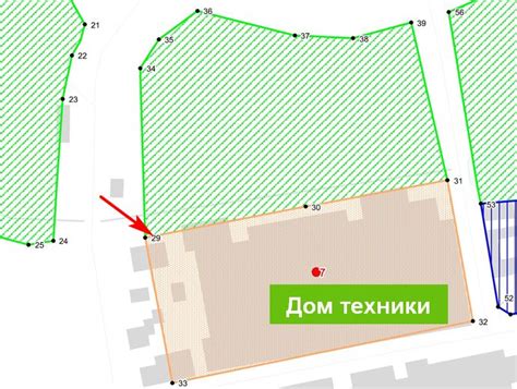 Расположение будки