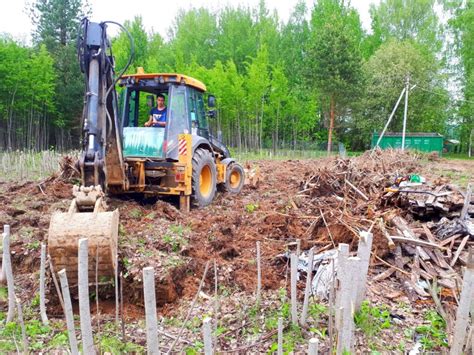 Расчистка и выравнивание места
