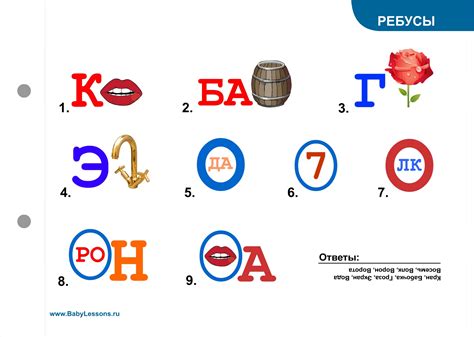 Ребусы с ответами по математике