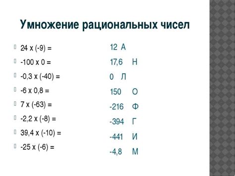 Результат при делении отрицательного числа на положительное