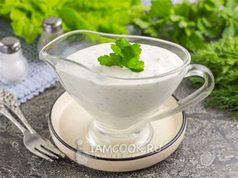 Рецепт: густой кефирный соус