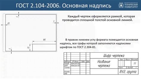 Роль и задачи контроля качества выполнения чертежей в соответствии с ГОСТ