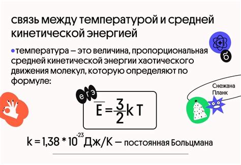 Связь между термической энергией и движением частиц