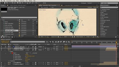 Создание композиции для пакета в After Effects