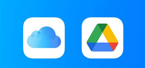 Сохранение на Google Drive или iCloud